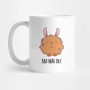 Bad Hare Day Cute Funny Rabbit Hare Pun Mug